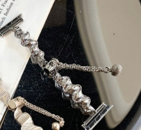 New Silk Scarf Metal Watch Strap