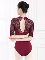 Ballet Practice Clothes Leotards Women's Lace Gym Suits