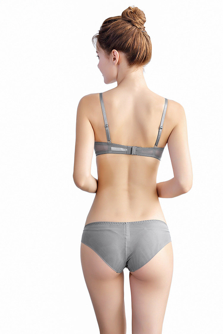 Women's embroidered bra set