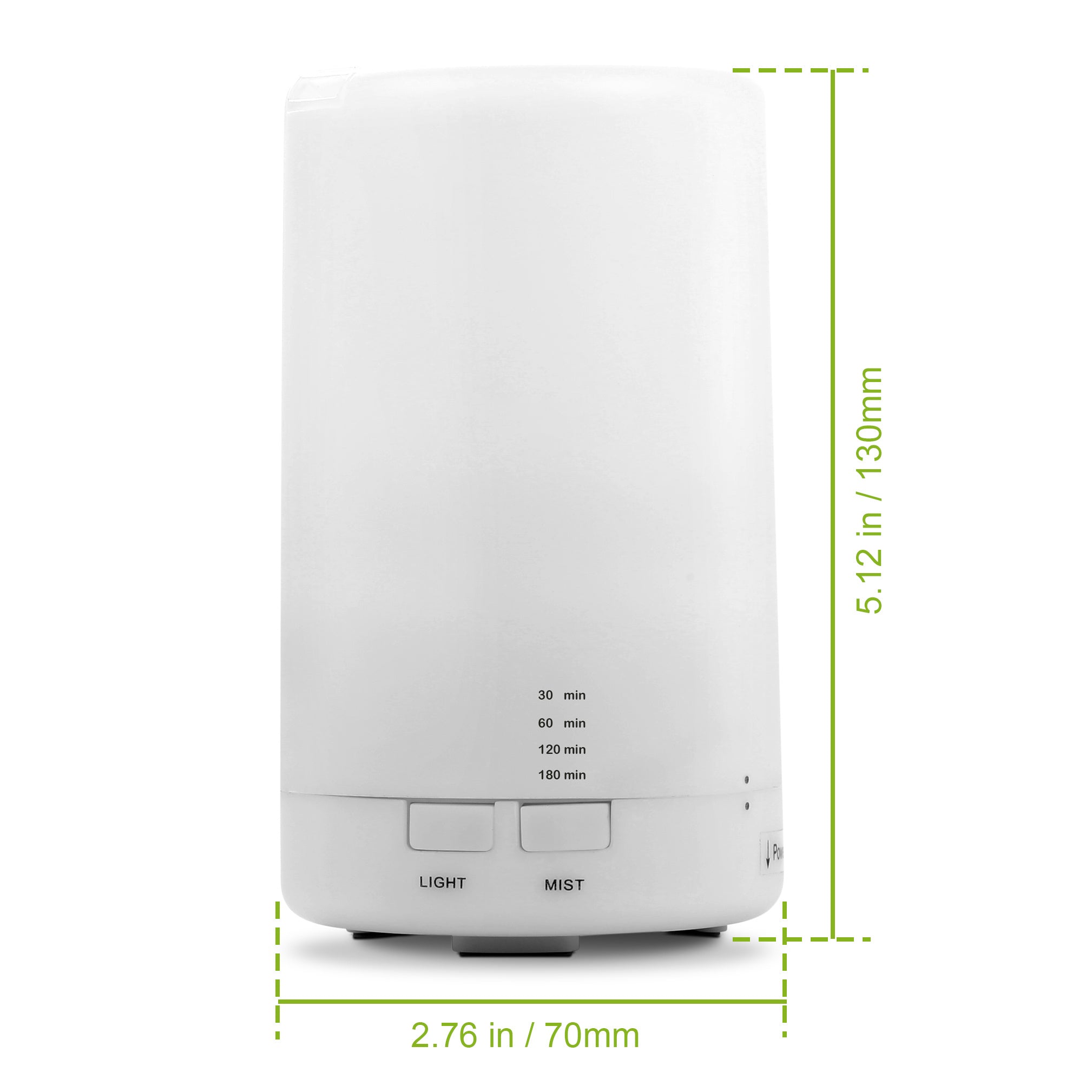 1Pc Mini Cool Mist Humidifier Ultrasonic Aroma Essential Oil Diffuser With 7 Color LED Lights 4 Timer Settings For Office Home Room Vehicle Study Yoga Spa