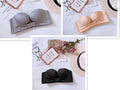 Anti-Glare One-Piece Bra Gathered Up Strapless Bra
