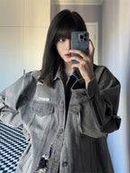 Women's American Vintage Loose Jacket Denim Coat